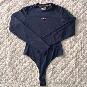 Tommy Hilfiger Navy Long Sleeve Bodysuit